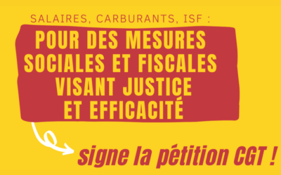 Pétition | Salaires, carburants, ISF